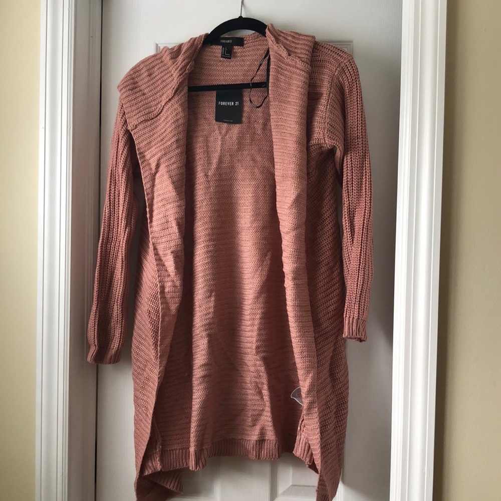 NWT hooded cardigan sweater